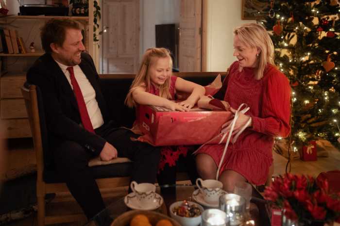 Åbning af pakker juleaften