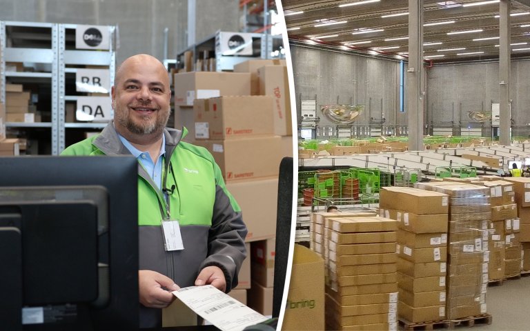 Sander Nielsen, terminalchef på Bring Greve 